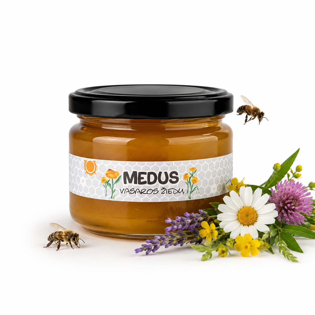 Vasaros Žiedų Medus 400g